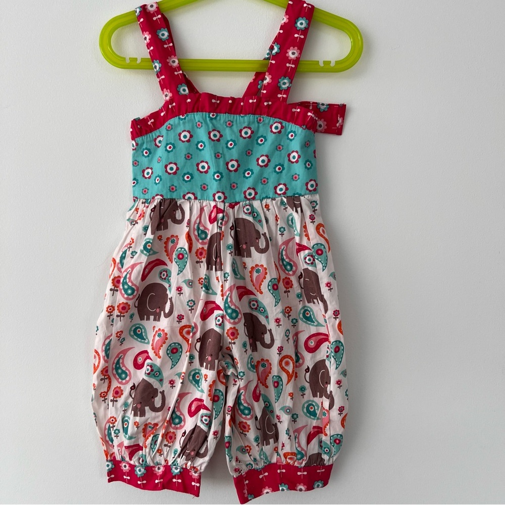 Jelly the Pug Ellie Gabby Romper Girls Size 12 Months